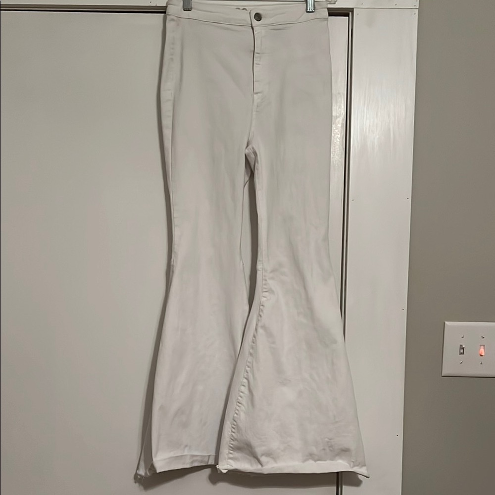 We The Free White Flare Pants